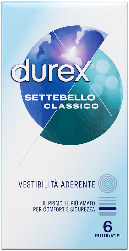 PROFILATTICO DUREX SETTEBELLO CLASSICO 6 PEZZI - Parafarmacia Mostacciano