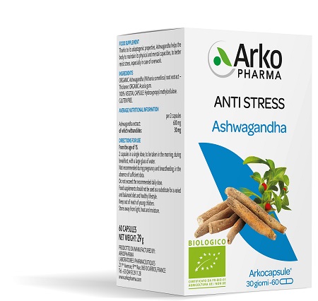 ARKOCPS ASHWAGANDHA BIO 60 CAPSULE - Parafarmacia Mostacciano