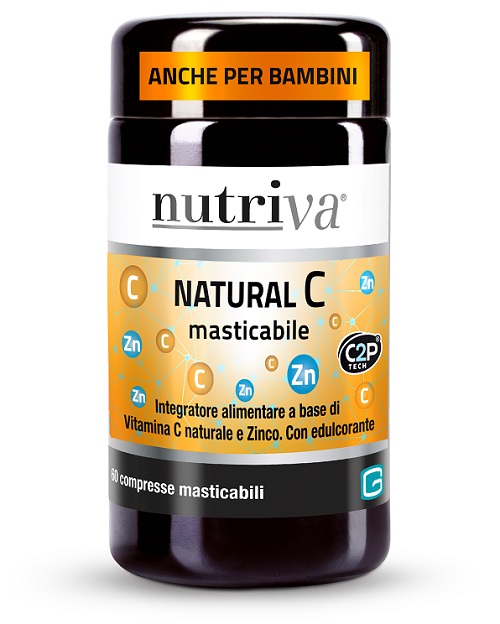 NUTRIVA NATURAL C 60 COMPRESSE MASTICABILI - Parafarmacia Mostacciano