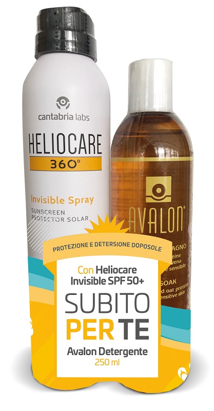 HELIOCARE INVISIBLE SPRAY SPF50+ 200 ML + AVALON DETERGENTE FLUIDO 250 ML - Parafarmacia Mostacciano