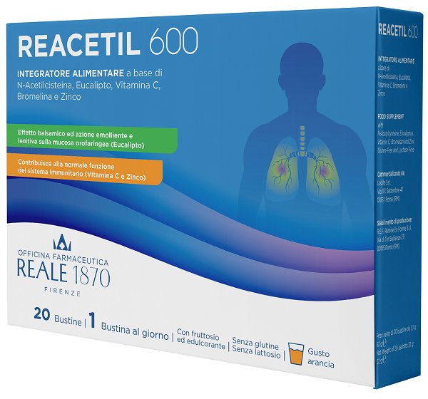 REACETIL 600 20 BUSTINE REALE 1870 - Parafarmacia Mostacciano