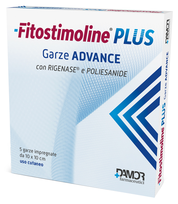 FITOSTIMOLINE PLUS GARZE ADVANCE IMPREGNATE 10X10 CM 5 PEZZI - Parafarmacia Mostacciano