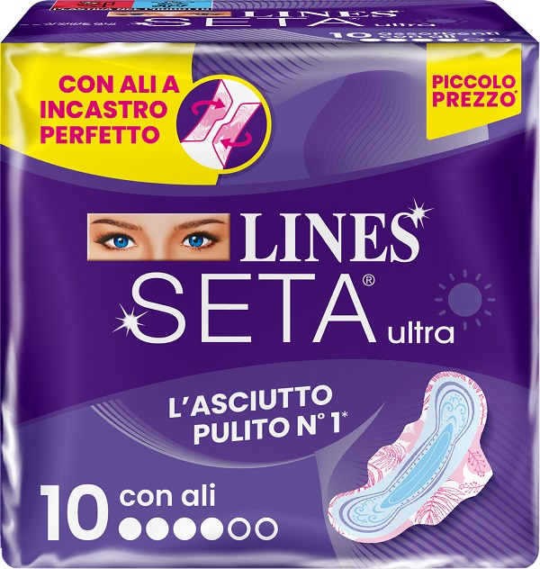LINES SETA ULTRA ASSORBENTI ALI DWCT 10 PEZZI - Parafarmacia Mostacciano