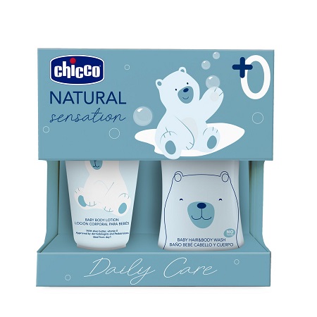 CHICCO NATURAL SENSATION SET BAGNOSHAMPOO+CREMA CORPO - Parafarmacia Mostacciano