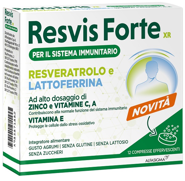 RESVIS FORTE XR 12 COMPRESSE EFFERVESCENTI - Parafarmacia Mostacciano