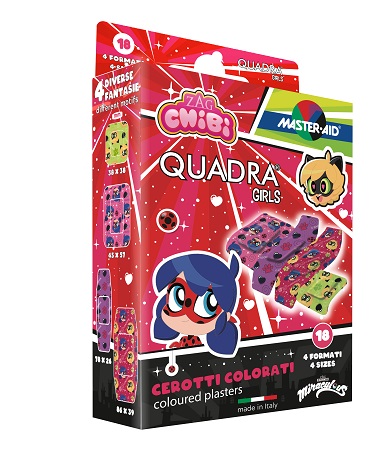 CEROTTO MASTER-AID QUADRA GIRLS LADY BUG ASSORTITI 18 PEZZI - Parafarmacia Mostacciano