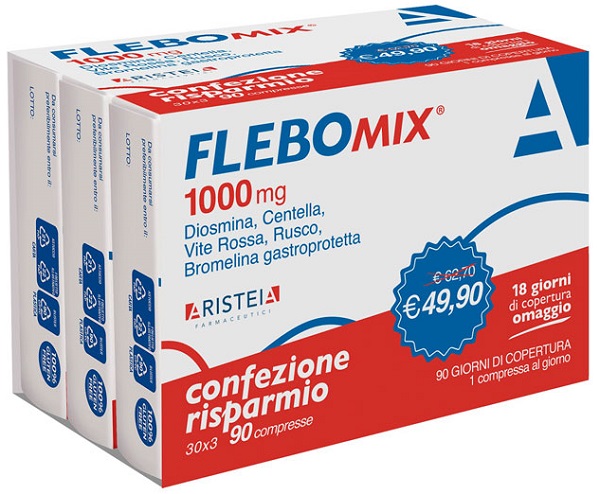 FLEBOMIX 1000 MG 90 COMPRESSE TRI-PACK - Parafarmacia Mostacciano