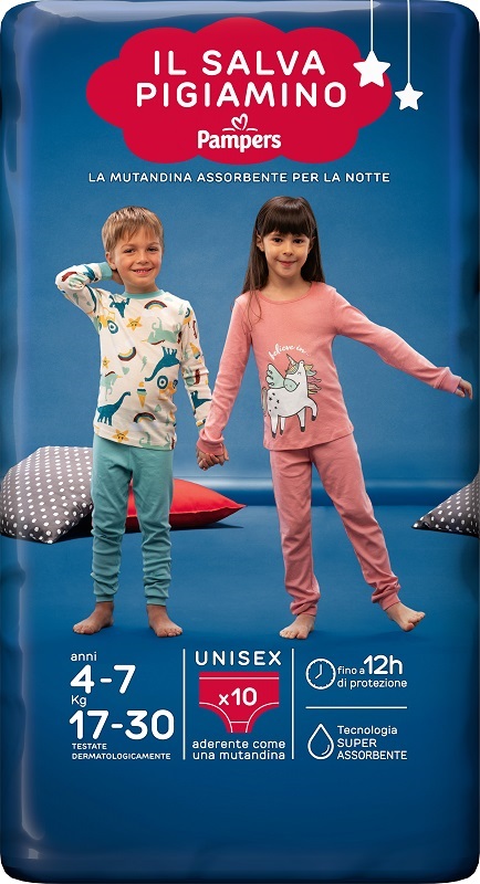 PANNOLINO PAMPERS BABYCARE SALVAPIGIAMINO S/M 10 PEZZI - Parafarmacia Mostacciano