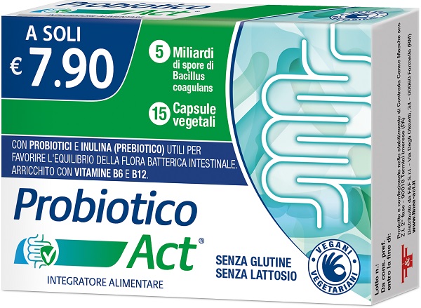 PROBIOTICO ACT 15 CAPSULE VEGETALI - Parafarmacia Mostacciano