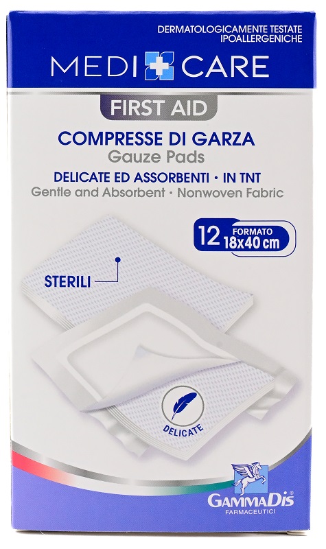 GARZA MEDICARE TNT 18X40 CM 12 PEZZI - Parafarmacia Mostacciano