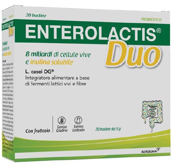 ENTEROLACTIS DUO INULINA 20 BUSTINE 5 G - Parafarmacia Mostacciano