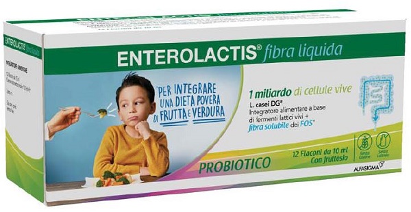 ENTEROLACTIS FIBRA LIQUIDA 12 FLACONCINI DA 10 ML - Parafarmacia Mostacciano