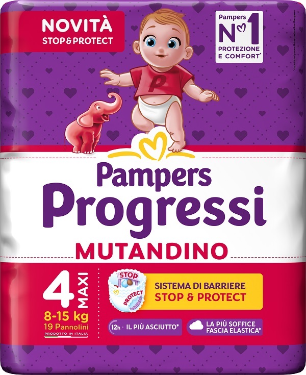 PAMPERS PROGRESSI MUTANDINA MAXI 19 PEZZI - Parafarmacia Mostacciano