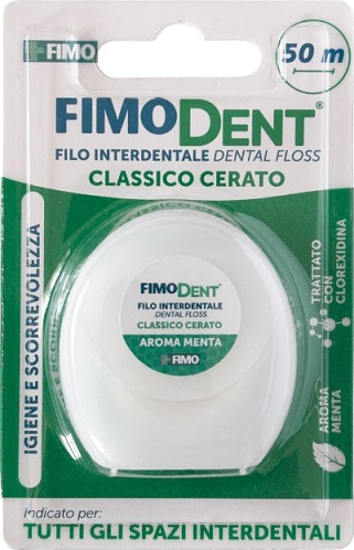 FIMODENT FILO INTERDENTALE CERATO 50M - Parafarmacia Mostacciano
