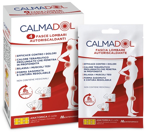 FASCIA LOMBARE CALMADOL 4 PEZZI - Parafarmacia Mostacciano