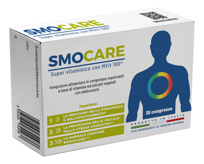 SMOCARE SUPER VITAMINICO CON MVIT 100 30 COMPRESSE - Parafarmacia Mostacciano