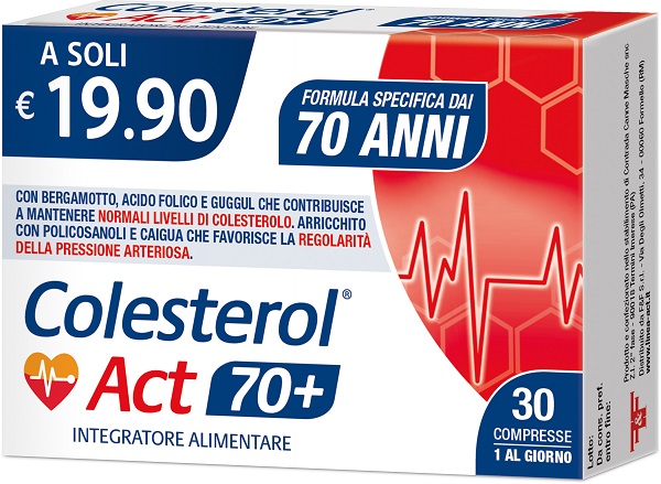 COLESTEROL ACT 70+ 30 COMPRESSE - Parafarmacia Mostacciano