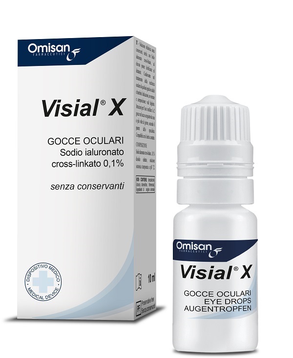 GOCCE OCULARI VISIAL X ACIDO IALURONICO CROSS-LINKATO 0,1% 10 ML - Parafarmacia Mostacciano