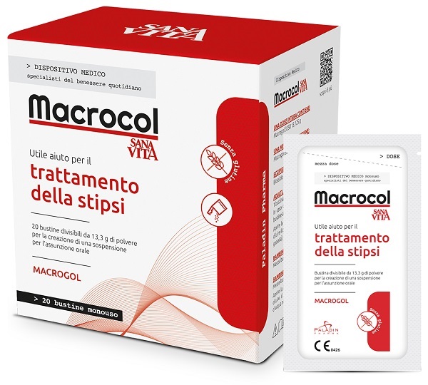 SANAVITA MACROCOL PLUS 20 BUSTINE DA 13,81 G - Parafarmacia Mostacciano
