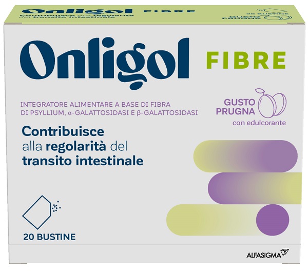 ONLIGOL FIBRE PRUGNA 20 BUSTINE - Parafarmacia Mostacciano
