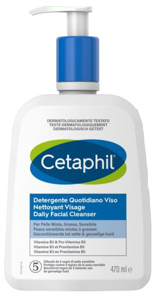 CETAPHIL DETERGENTE QUOTIDIANO VISO 470 ML - Parafarmacia Mostacciano