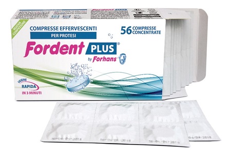 FORDENT PLUS 56 COMPRESSE CONCENTRATE PER DENTIERE E APPARECCHI ORTODONTICI - Parafarmacia Mostacciano