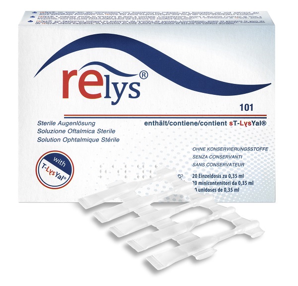 RELYS MONODOSE SOLUZIONE OFTALMICA 20 MINICONTENITORI DA 0,35 ML SENZA CONSERVANTI - Parafarmacia Mostacciano