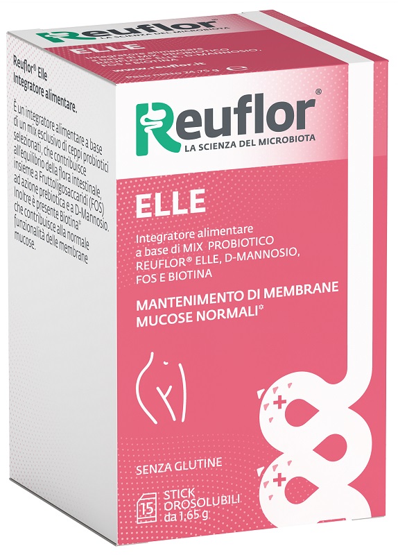 REUFLOR ELLE 15 STICK OROSOLUBILI DA 1,65 G SENZA GLUTINE - Parafarmacia Mostacciano