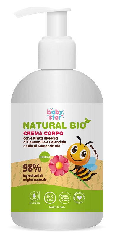 BABYSTAR CREMA CORPO NATURAL BIO 300 ML - Parafarmacia Mostacciano