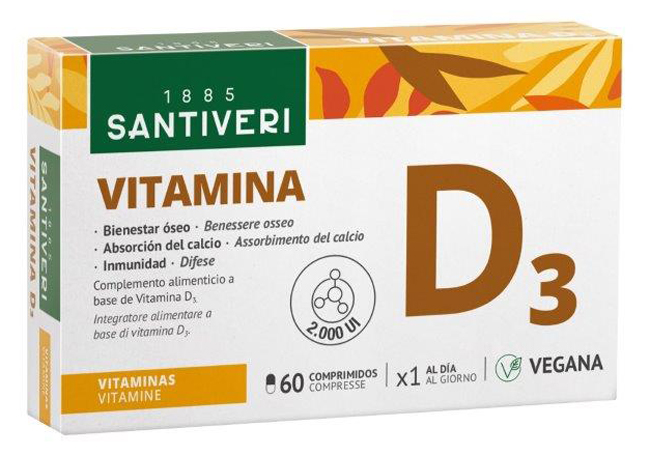 VITAMINA D3 2000UI VEGETALE 60 COMPRESSE - Parafarmacia Mostacciano