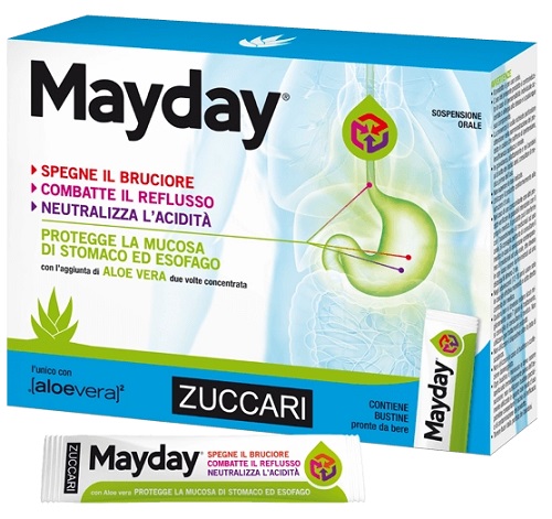 MAYDAY SOSPENSIONE PER USO ORALE ALLA MENTA 12 BUSTINE 10 ML - Parafarmacia Mostacciano