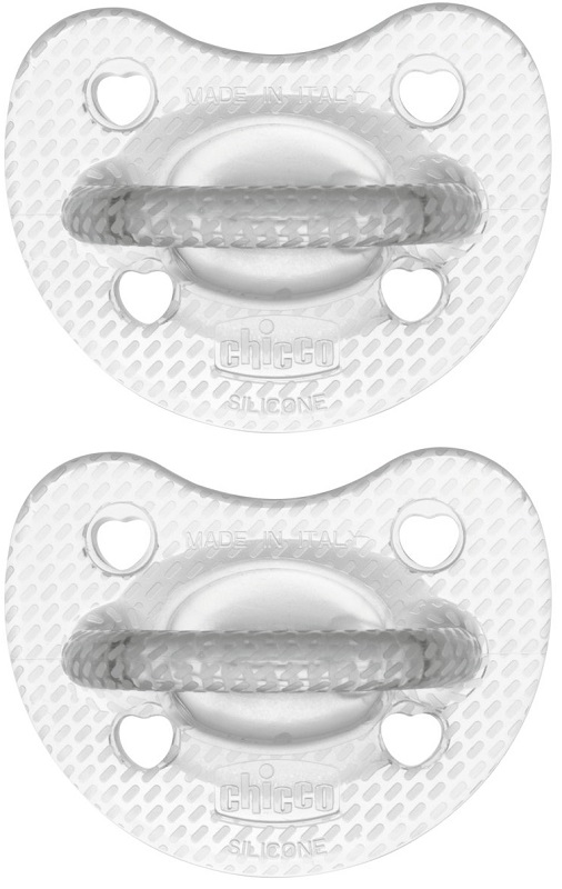 CHICCO GOMMOTTO SILICONE CRYSTAL 6-16 MESI 2 PEZZI - Parafarmacia Mostacciano