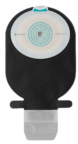 SACCA ILEOSTOMIA SENSURA MIO PIANO RIVESTIMENTO NERO APERTURA ISPEZIONABILE MIDI W/W FORO RITAGLIABILE 10-45 30 PEZZI - Parafarmacia Mostacciano