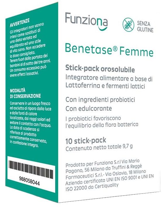 BENETASE FEMME 10 STICK PACK - Parafarmacia Mostacciano