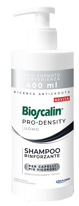 BIOSCALIN PRO DENSITY UOMO SHAMPOO RINFORZANTE 400 ML - Parafarmacia Mostacciano