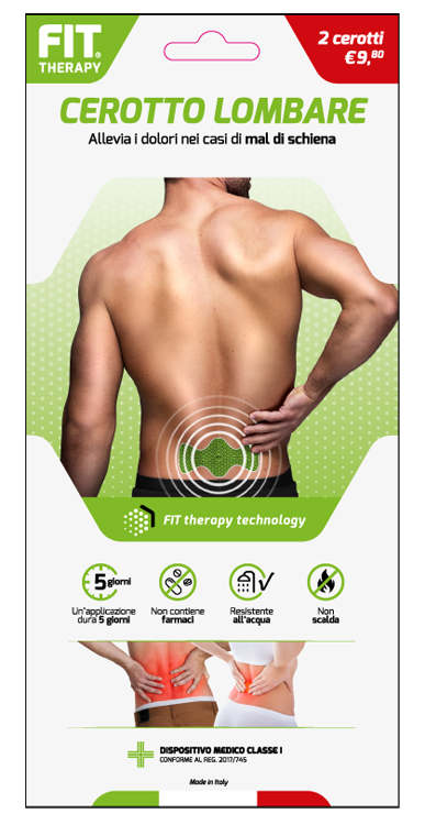 FIT THERAPY CEROTTO LOMBARE 2 PEZZI - Parafarmacia Mostacciano
