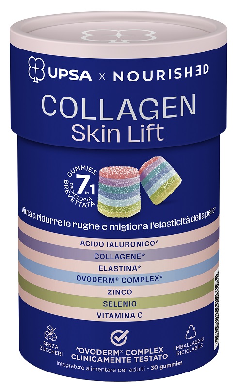 UPSA X NOURISHED COLLAGEN SKIN LIFT 30 GUMMIES - Parafarmacia Mostacciano