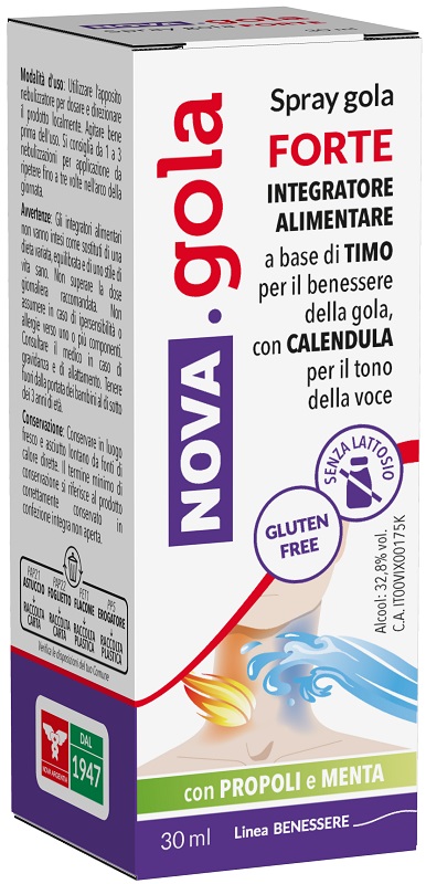 NOVA GOLA SPRAY FORTE 30 ML - Parafarmacia Mostacciano