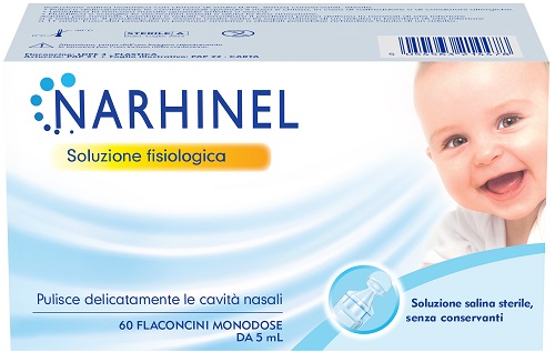 SOLUZIONE FISIOLOGICA PER ASPIRATORE NASALE NARHINEL 60 FLACONCINI DA 5 ML - Parafarmacia Mostacciano