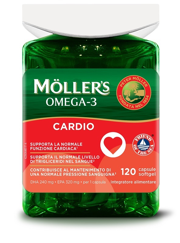 MOLLER'S OMEGA 3 CARDIO 120 CAPSULE - Parafarmacia Mostacciano