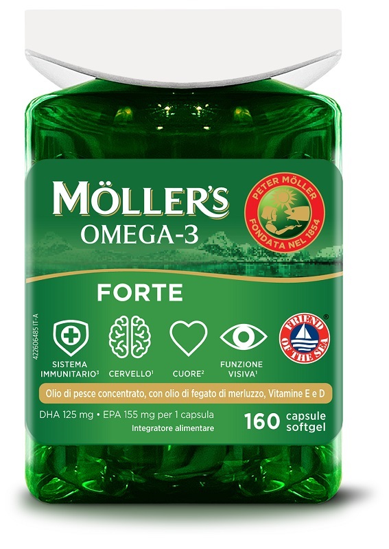 MOLLER'S OMEGA 3 FORTE 160 CAPSULE - Parafarmacia Mostacciano