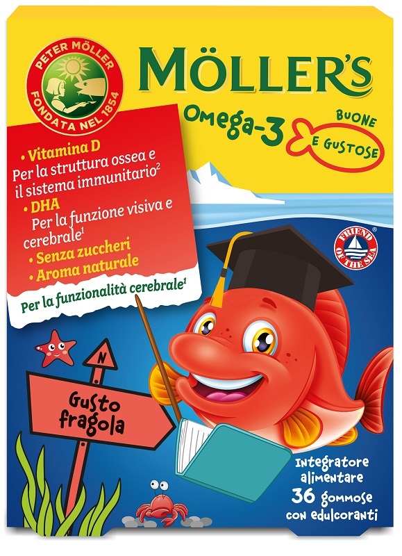 MOLLER'S OMEGA 3 JELLY FISH 36 GOMMOSE - Parafarmacia Mostacciano