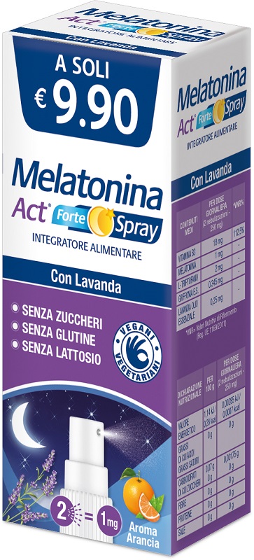 MELATONINA ACT FORTE SPRAY 15 ML - Parafarmacia Mostacciano