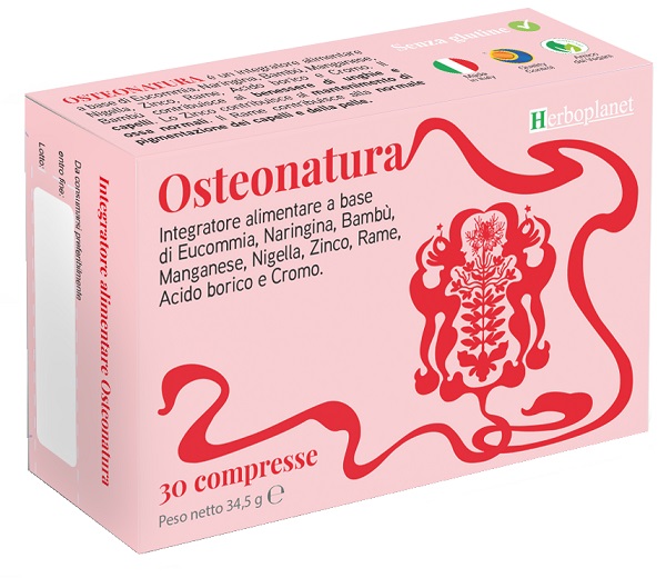 OSTEONATURA 30 COMPRESSE SENZA GLUTINE - Parafarmacia Mostacciano