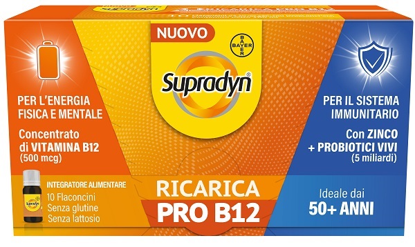 SUPRADYN RICARICA PRO B12 10 FLACONCINI - Parafarmacia Mostacciano