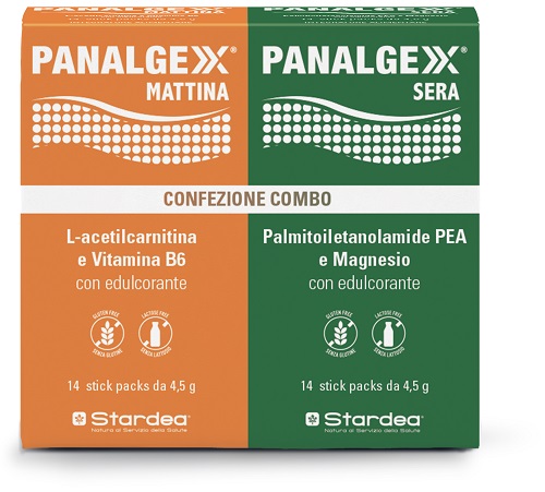 PANALGEXX MATTINA 14 STICKPACK + PANALGEXX SERA 14 STICKPACK CONFEZIONE COMBO - Parafarmacia Mostacciano