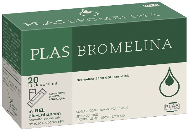 PLAS BROMELINA 20 STICK PACK - Parafarmacia Mostacciano
