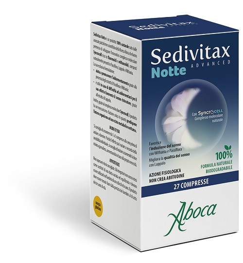 SEDIVITAX NOTTE ADVANCED 27 COMPRESSE - Parafarmacia Mostacciano