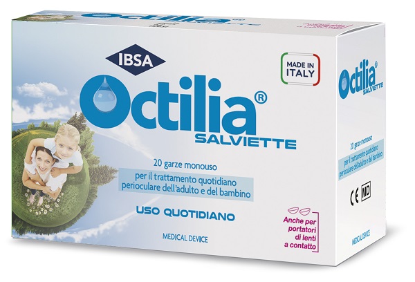 OCTILIA SALVIETTE PERIOCULARI 20 GARZE IN VISCOSA NON STERILI - Parafarmacia Mostacciano