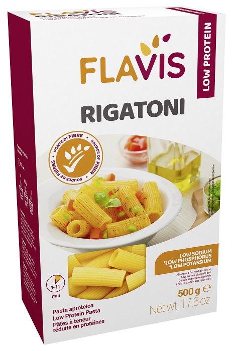 FLAVIS RIGATONI APROTEICI 500 G - Parafarmacia Mostacciano